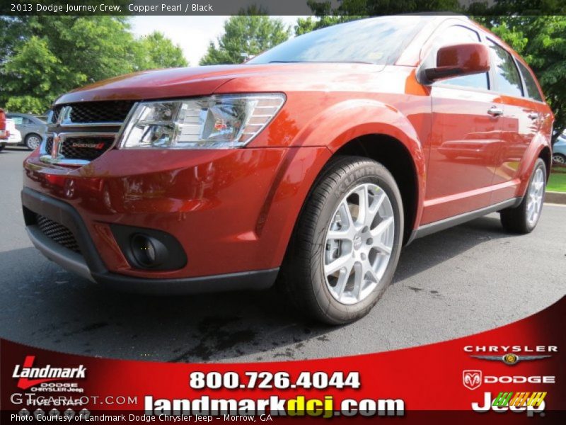 Copper Pearl / Black 2013 Dodge Journey Crew