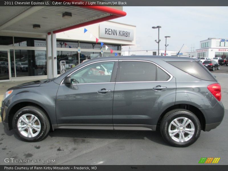 Cyber Gray Metallic / Light Titanium/Jet Black 2011 Chevrolet Equinox LS