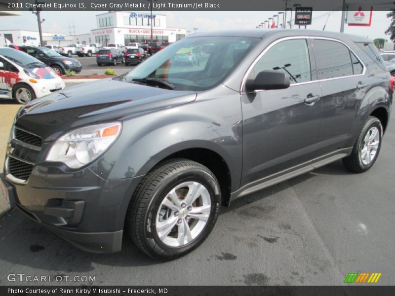 Cyber Gray Metallic / Light Titanium/Jet Black 2011 Chevrolet Equinox LS