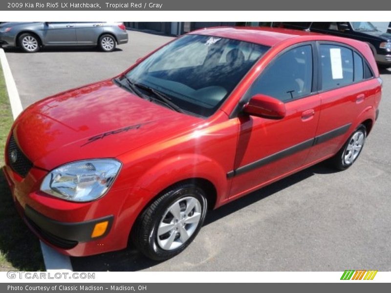 Tropical Red / Gray 2009 Kia Rio Rio5 LX Hatchback