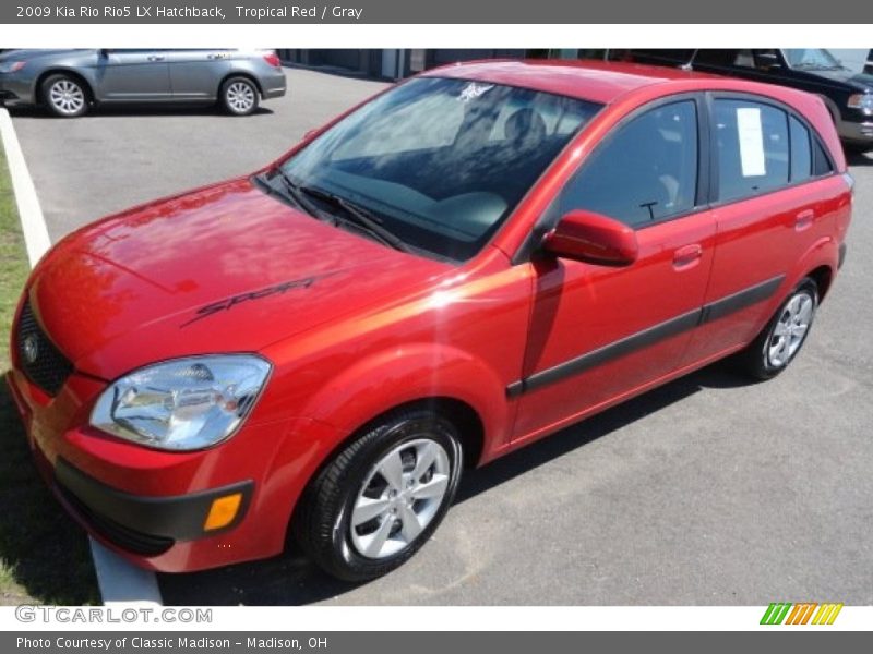 Tropical Red / Gray 2009 Kia Rio Rio5 LX Hatchback