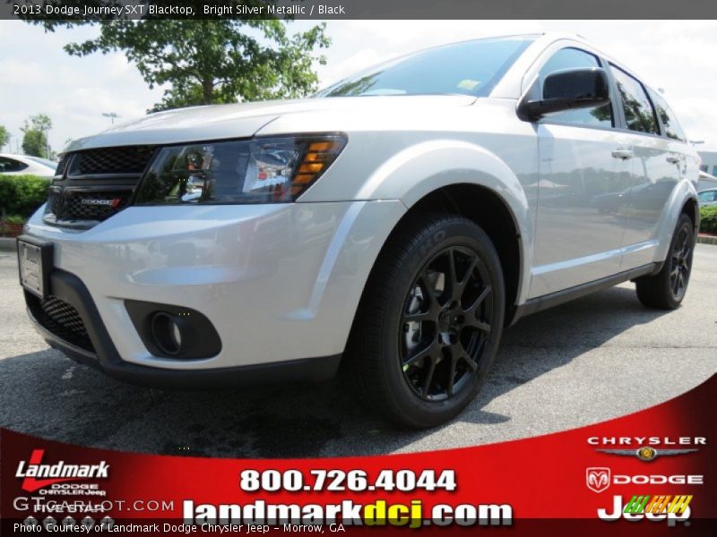 Bright Silver Metallic / Black 2013 Dodge Journey SXT Blacktop