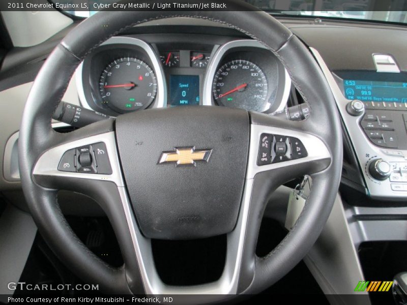 Cyber Gray Metallic / Light Titanium/Jet Black 2011 Chevrolet Equinox LS