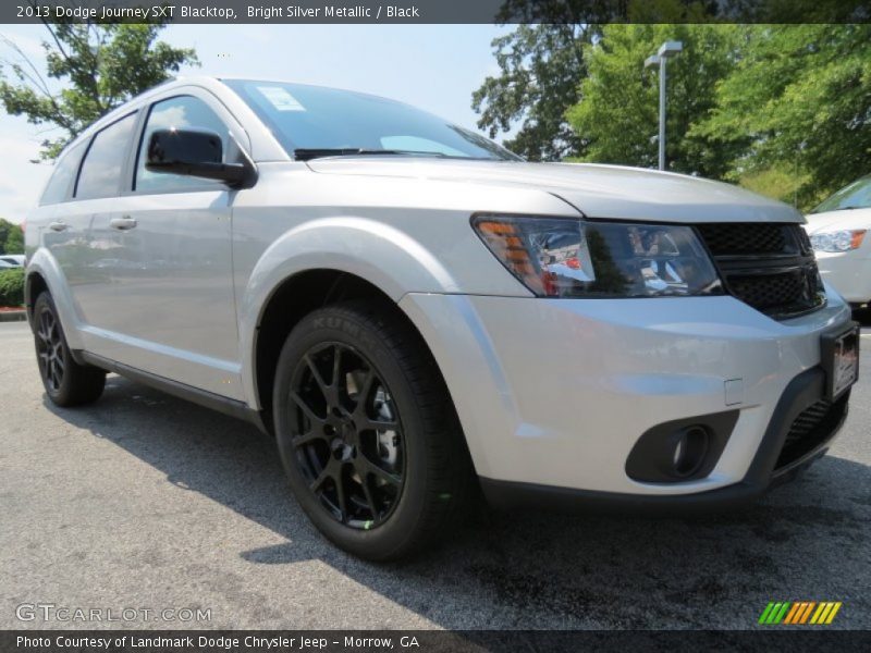 Bright Silver Metallic / Black 2013 Dodge Journey SXT Blacktop