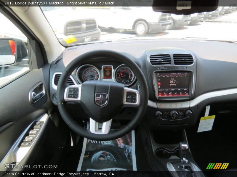 Bright Silver Metallic / Black 2013 Dodge Journey SXT Blacktop