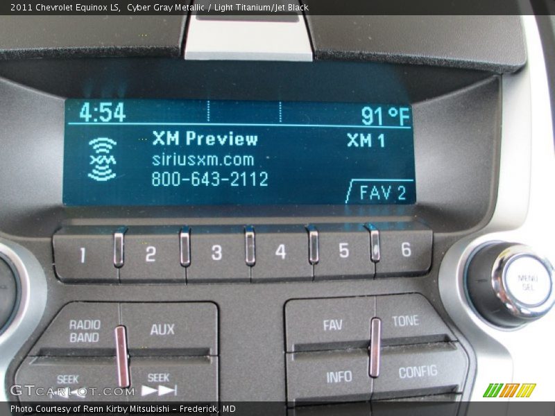 Cyber Gray Metallic / Light Titanium/Jet Black 2011 Chevrolet Equinox LS