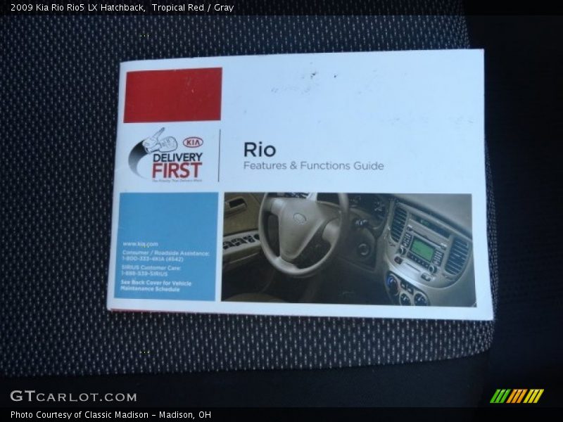 Tropical Red / Gray 2009 Kia Rio Rio5 LX Hatchback