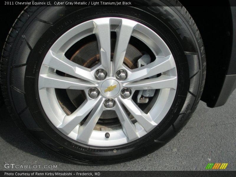 Cyber Gray Metallic / Light Titanium/Jet Black 2011 Chevrolet Equinox LS