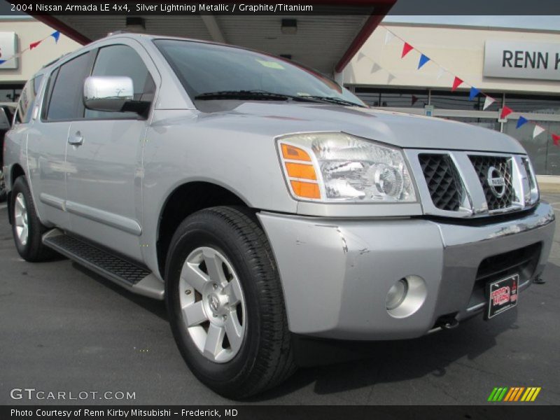 Silver Lightning Metallic / Graphite/Titanium 2004 Nissan Armada LE 4x4