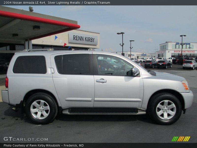 Silver Lightning Metallic / Graphite/Titanium 2004 Nissan Armada LE 4x4