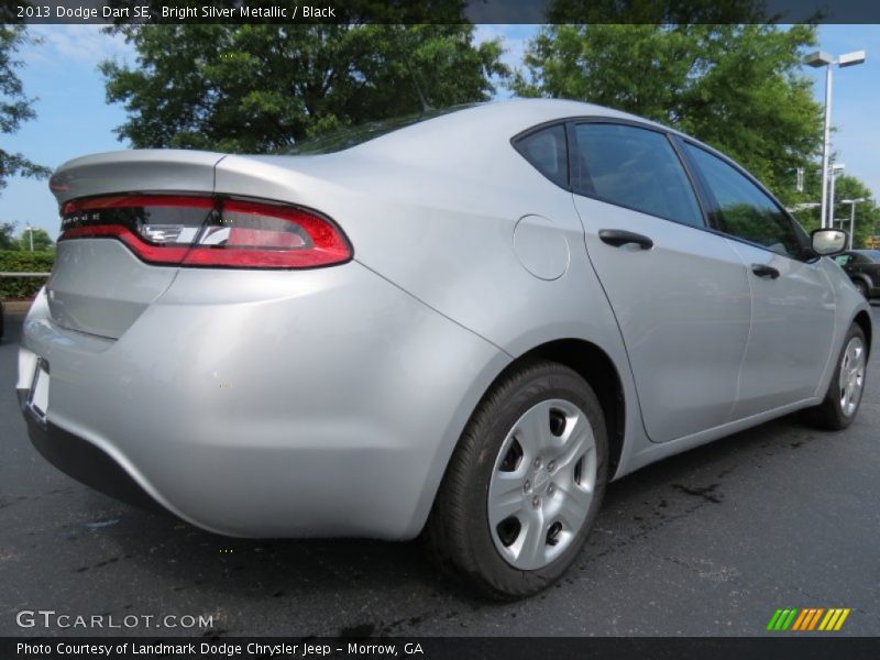 Bright Silver Metallic / Black 2013 Dodge Dart SE