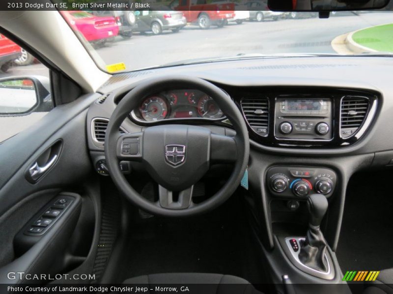 Bright Silver Metallic / Black 2013 Dodge Dart SE