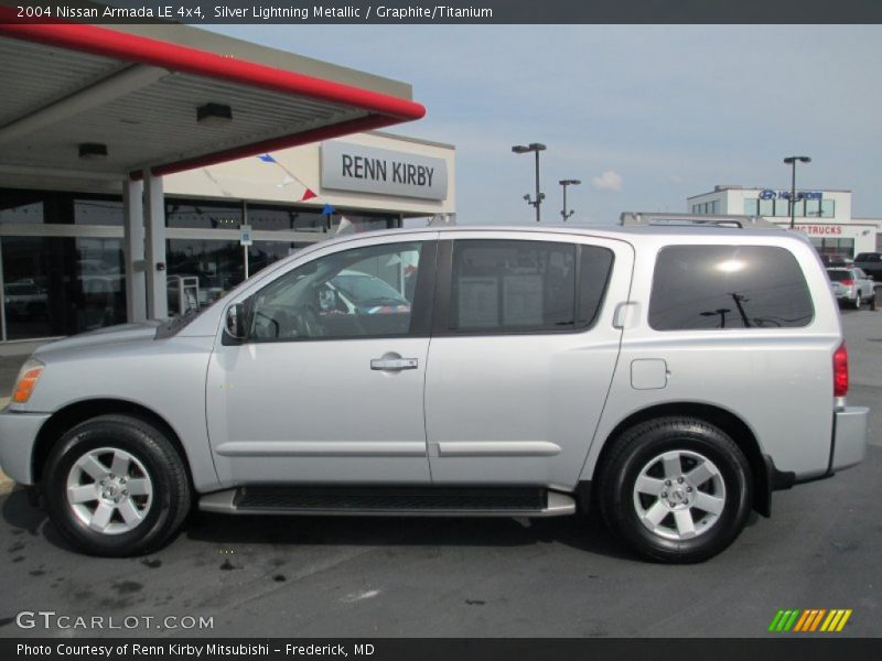 Silver Lightning Metallic / Graphite/Titanium 2004 Nissan Armada LE 4x4