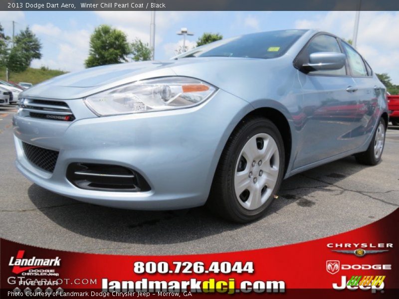 Winter Chill Pearl Coat / Black 2013 Dodge Dart Aero