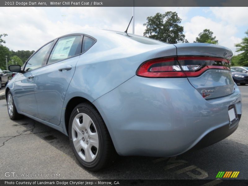 Winter Chill Pearl Coat / Black 2013 Dodge Dart Aero
