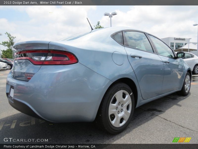 Winter Chill Pearl Coat / Black 2013 Dodge Dart Aero