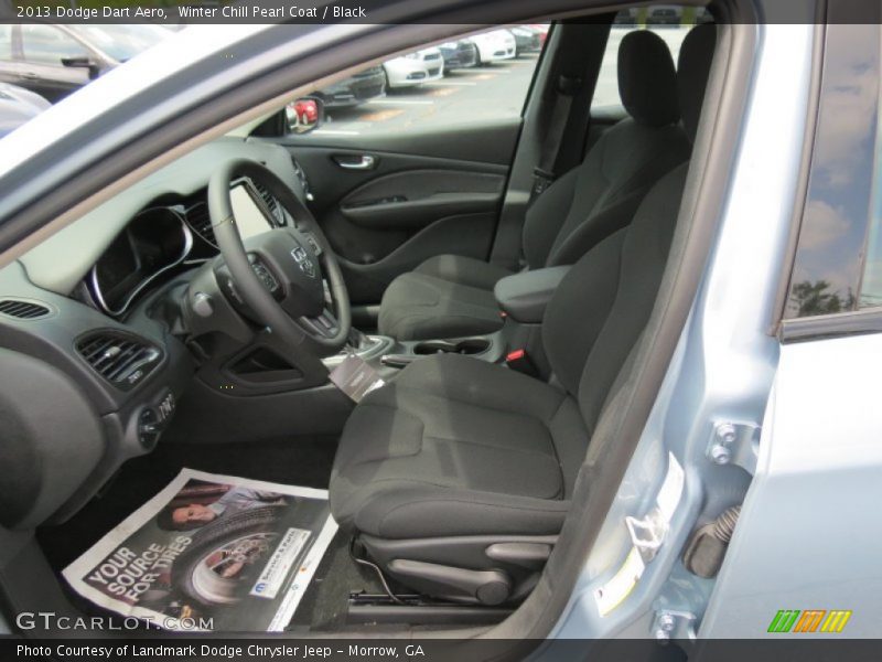 Winter Chill Pearl Coat / Black 2013 Dodge Dart Aero
