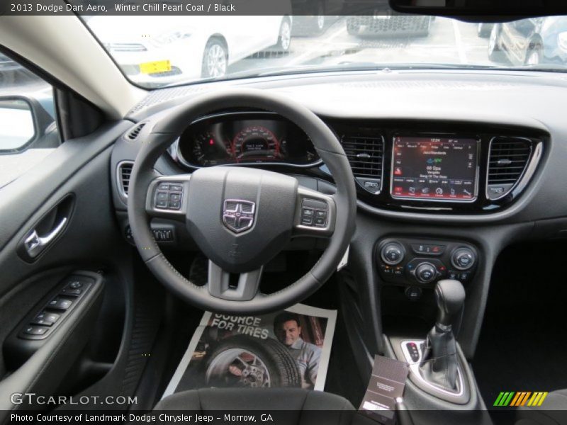 Winter Chill Pearl Coat / Black 2013 Dodge Dart Aero