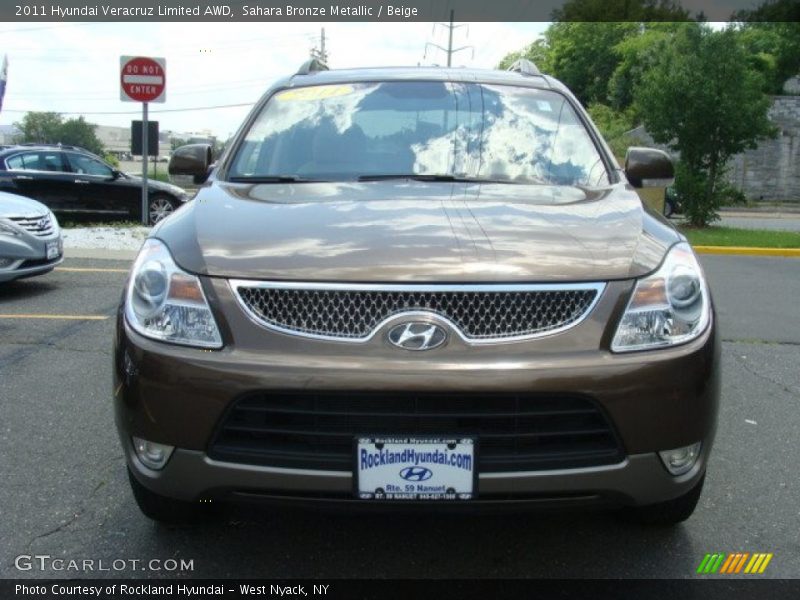 Sahara Bronze Metallic / Beige 2011 Hyundai Veracruz Limited AWD