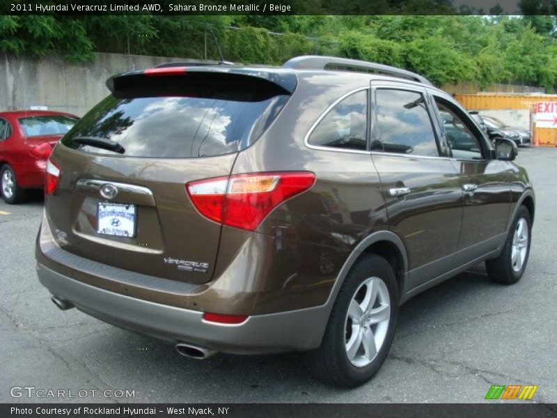 Sahara Bronze Metallic / Beige 2011 Hyundai Veracruz Limited AWD