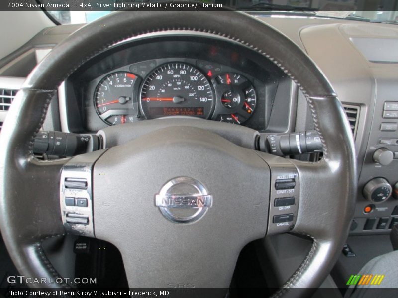 Silver Lightning Metallic / Graphite/Titanium 2004 Nissan Armada LE 4x4