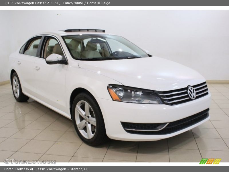 Candy White / Cornsilk Beige 2012 Volkswagen Passat 2.5L SE