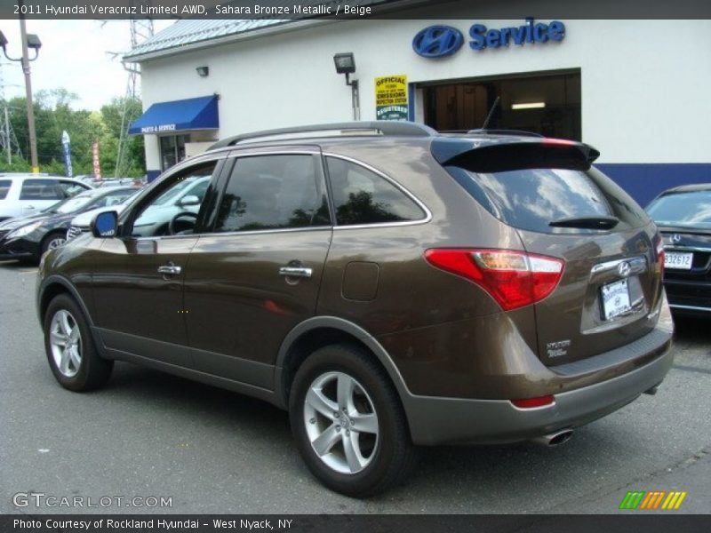 Sahara Bronze Metallic / Beige 2011 Hyundai Veracruz Limited AWD