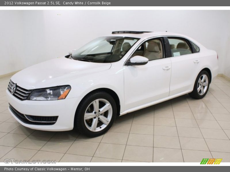 Candy White / Cornsilk Beige 2012 Volkswagen Passat 2.5L SE