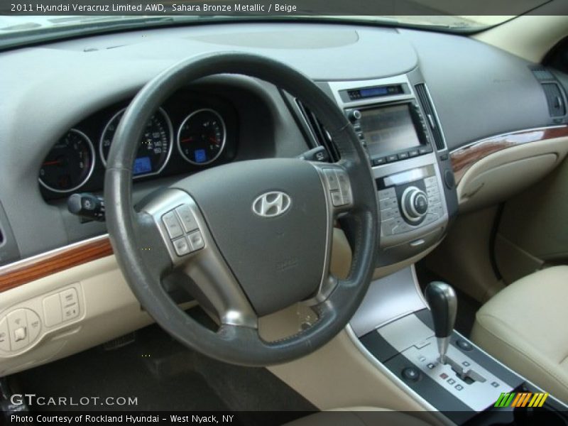 Sahara Bronze Metallic / Beige 2011 Hyundai Veracruz Limited AWD