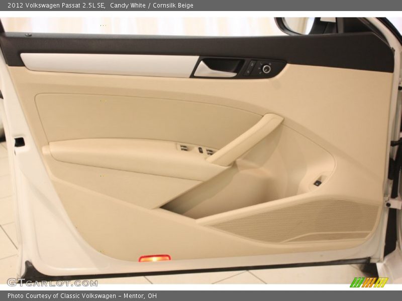 Candy White / Cornsilk Beige 2012 Volkswagen Passat 2.5L SE