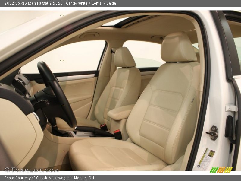 Candy White / Cornsilk Beige 2012 Volkswagen Passat 2.5L SE