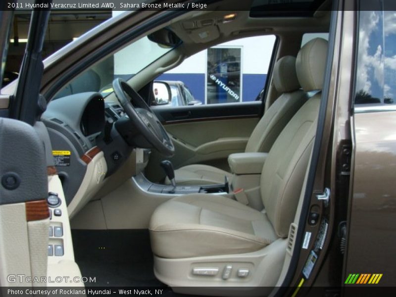 Sahara Bronze Metallic / Beige 2011 Hyundai Veracruz Limited AWD