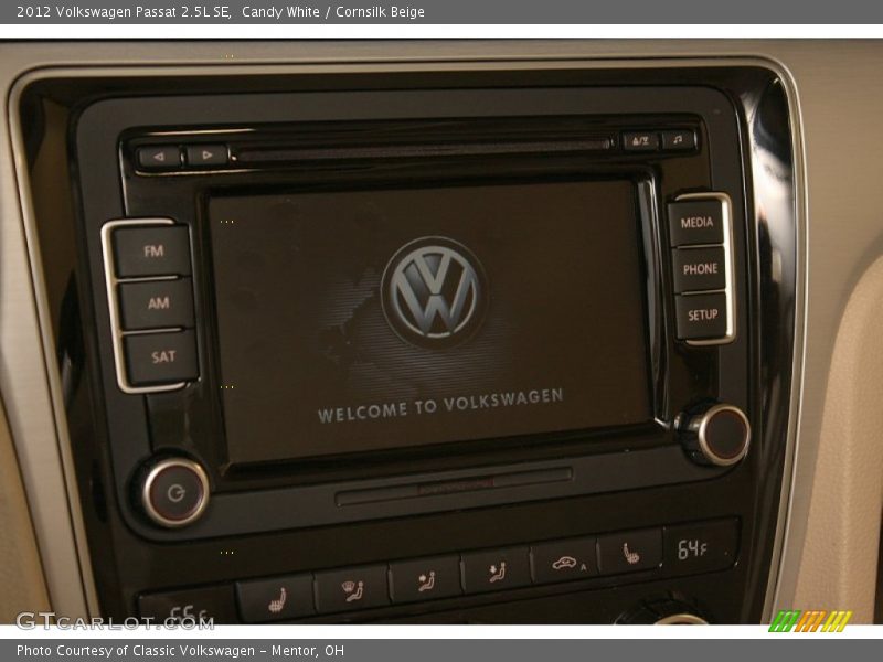 Candy White / Cornsilk Beige 2012 Volkswagen Passat 2.5L SE