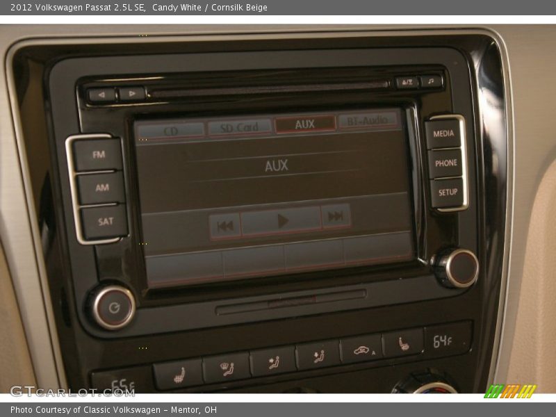 Candy White / Cornsilk Beige 2012 Volkswagen Passat 2.5L SE