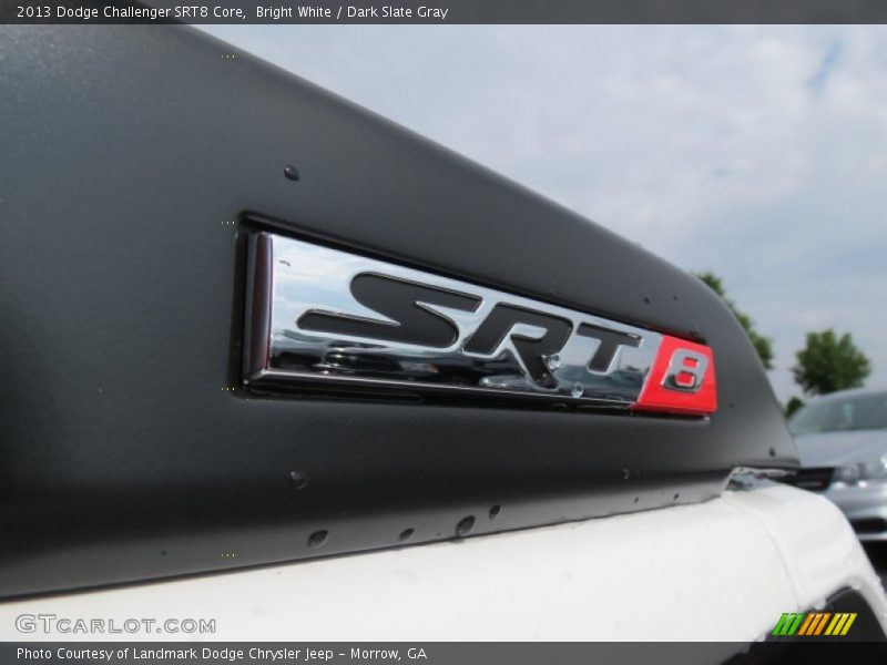 Bright White / Dark Slate Gray 2013 Dodge Challenger SRT8 Core
