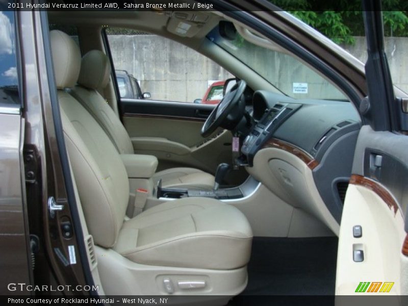 Sahara Bronze Metallic / Beige 2011 Hyundai Veracruz Limited AWD
