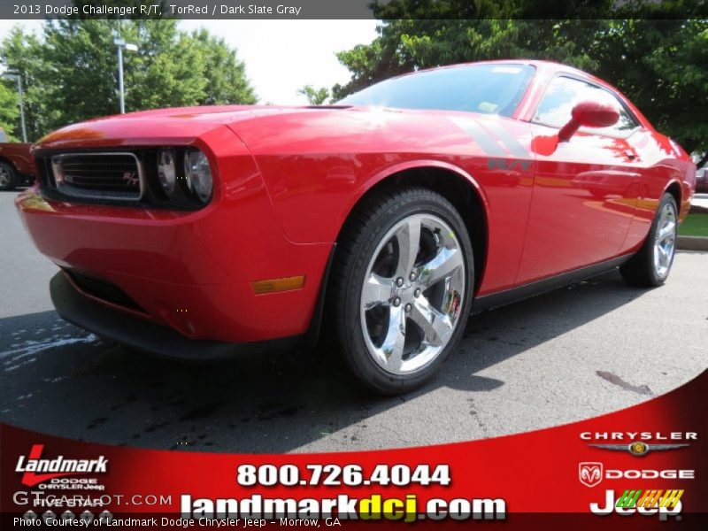 TorRed / Dark Slate Gray 2013 Dodge Challenger R/T