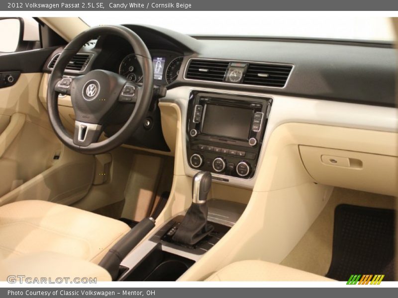 Candy White / Cornsilk Beige 2012 Volkswagen Passat 2.5L SE