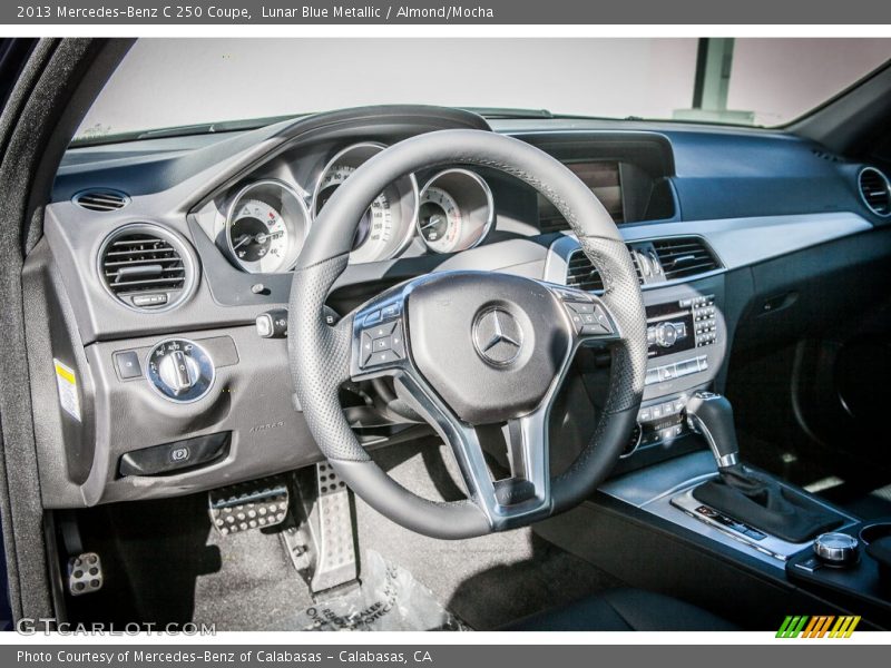 Lunar Blue Metallic / Almond/Mocha 2013 Mercedes-Benz C 250 Coupe