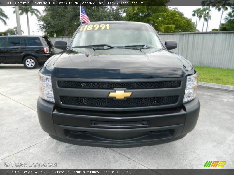 Black / Dark Titanium 2012 Chevrolet Silverado 1500 Work Truck Extended Cab