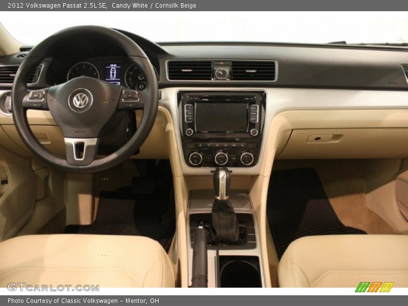 Candy White / Cornsilk Beige 2012 Volkswagen Passat 2.5L SE