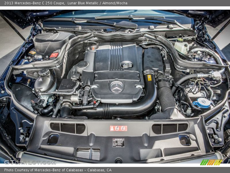 Lunar Blue Metallic / Almond/Mocha 2013 Mercedes-Benz C 250 Coupe