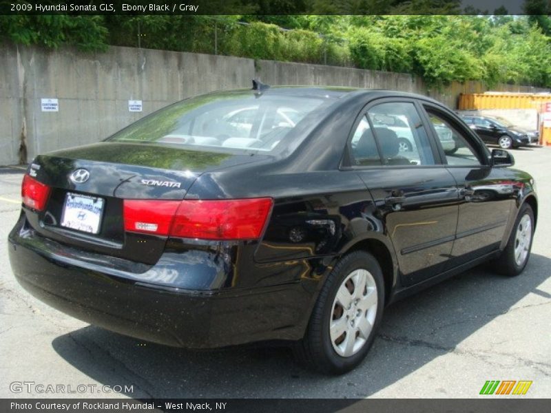 Ebony Black / Gray 2009 Hyundai Sonata GLS