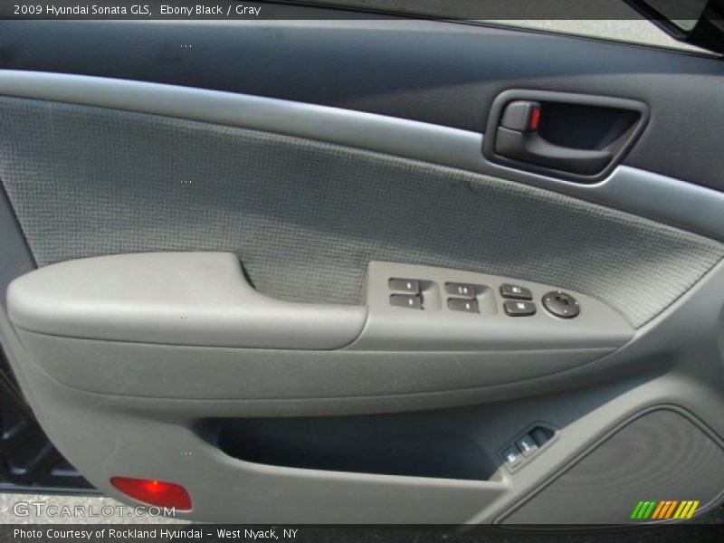 Ebony Black / Gray 2009 Hyundai Sonata GLS
