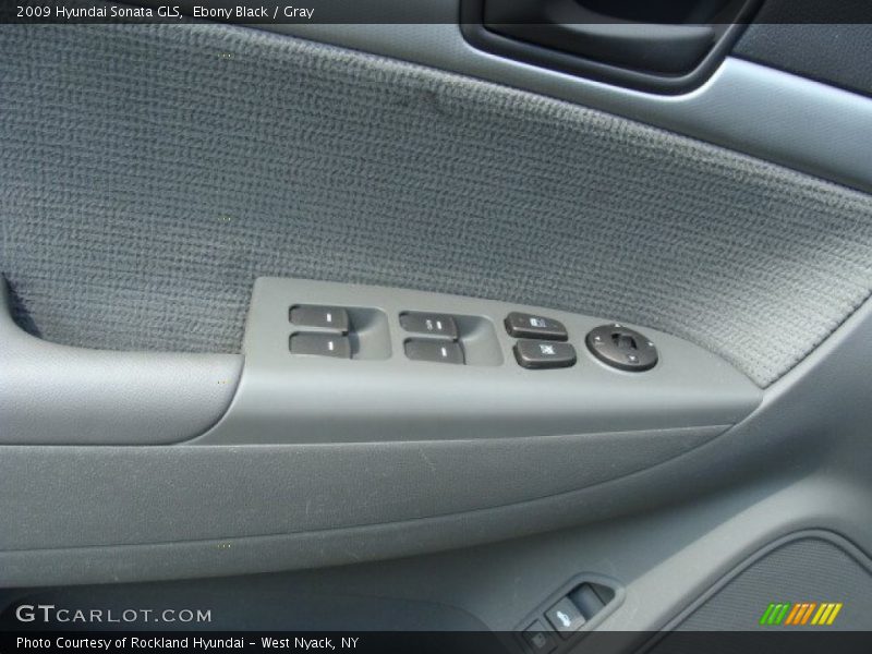 Ebony Black / Gray 2009 Hyundai Sonata GLS
