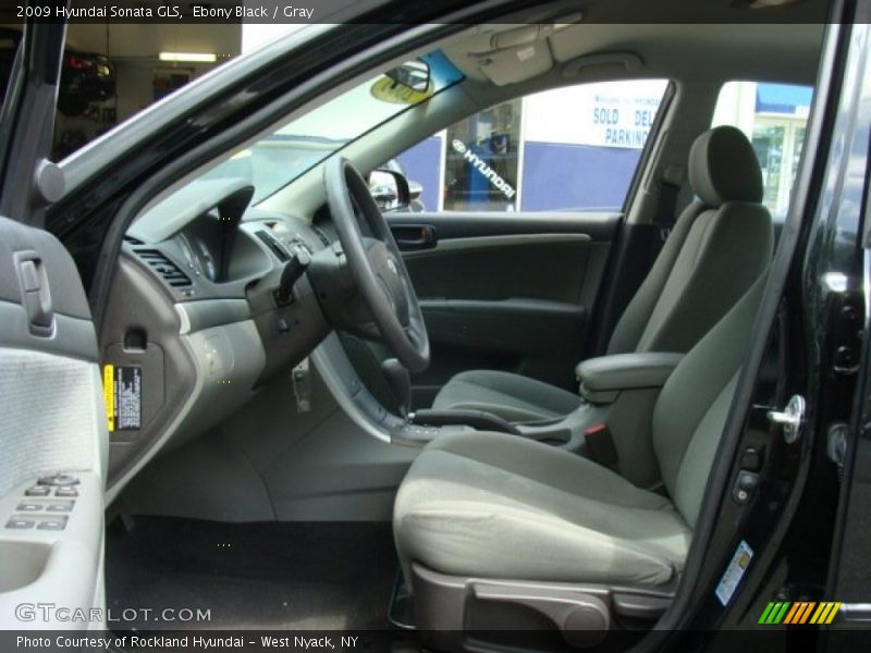 Ebony Black / Gray 2009 Hyundai Sonata GLS