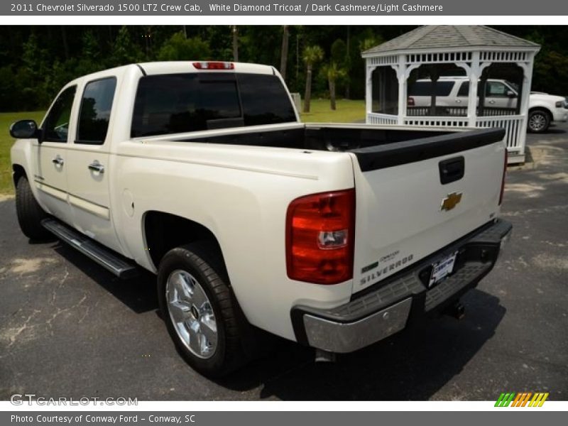 White Diamond Tricoat / Dark Cashmere/Light Cashmere 2011 Chevrolet Silverado 1500 LTZ Crew Cab