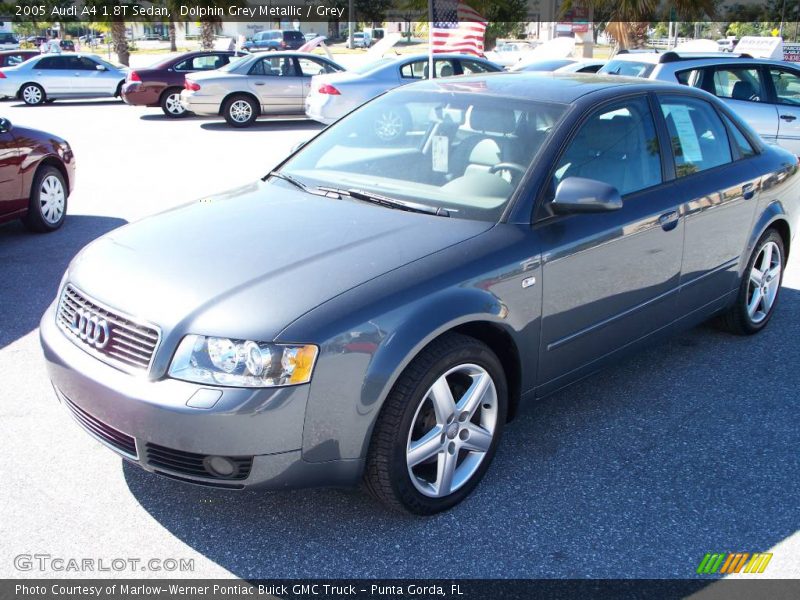 Dolphin Grey Metallic / Grey 2005 Audi A4 1.8T Sedan