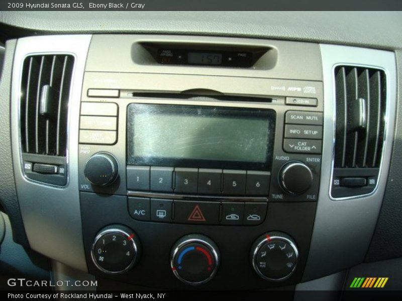 Ebony Black / Gray 2009 Hyundai Sonata GLS