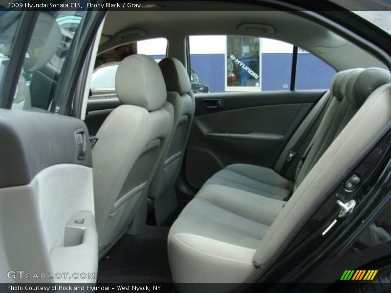 Ebony Black / Gray 2009 Hyundai Sonata GLS